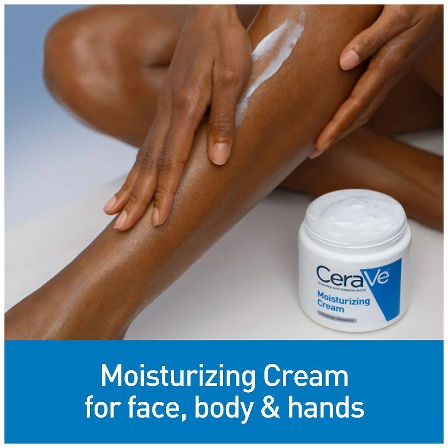 商品CeraVe|Face and Body Moisturizing Cream with Pump for Normal to Dry Skin, Oil-Free,价格¥168,第5张图片详细描述