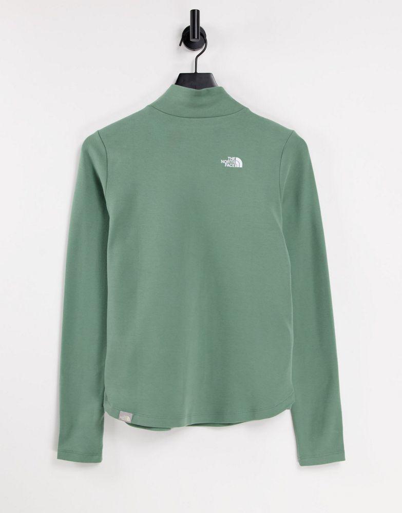 商品The North Face|The North Face Heritage Label Polar long sleeve t-shirt in khaki,价格¥185,第4张图片详细描述