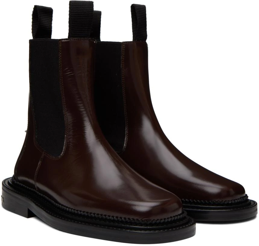 商品Toga Pulla|SSENSE Exclusive Brown Boots,价格¥1797,第4张图片详细描述