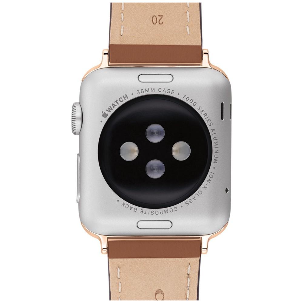 Brown Leather Apple Watch Band 38/41mm商品第3张图片规格展示