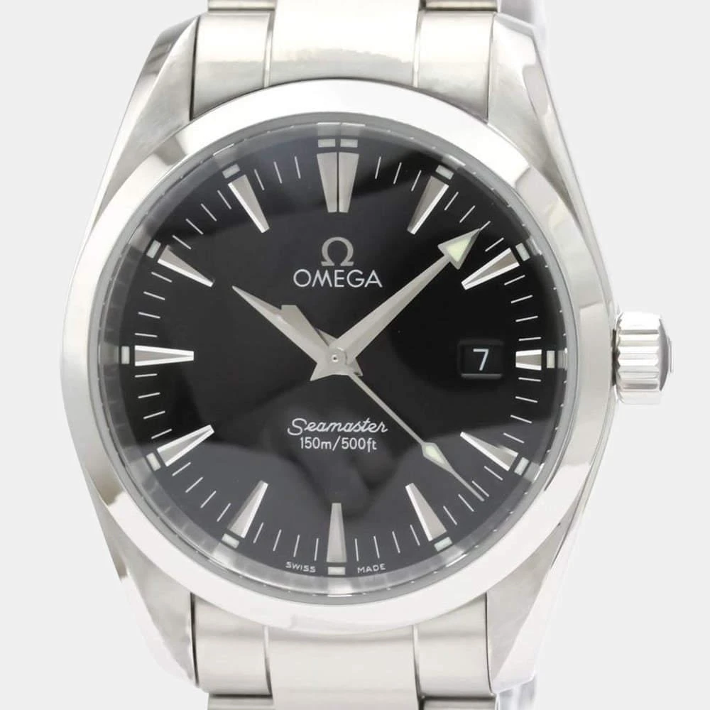 商品[二手商品] Omega|Omega Black Stainless Steel Seamaster Aqua Terra 2518.50 Automatic Men's Wristwatch 36 mm,价格¥7387,第2张图片详细描述