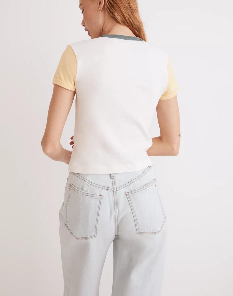 商品Madewell|Rivet & Thread Baby Tee in Colorblock,价格¥215,第5张图片详细描述