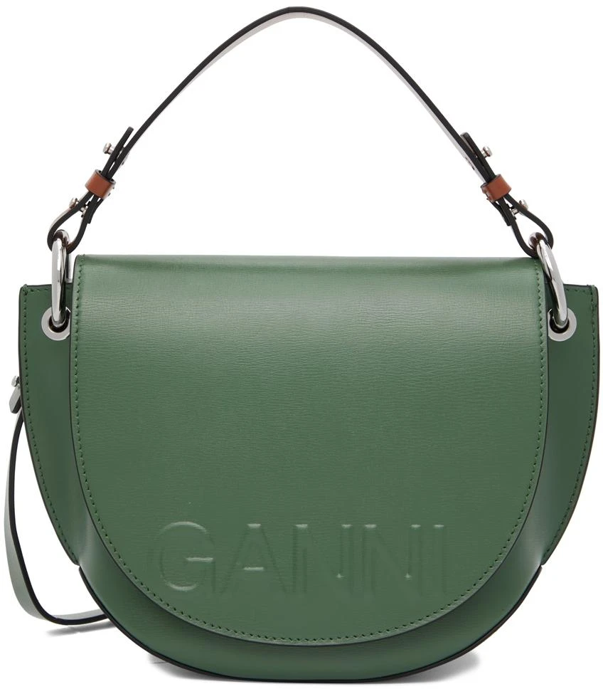 商品Ganni|Green Banner Shoulder Bag,价格¥2194,第1张图片