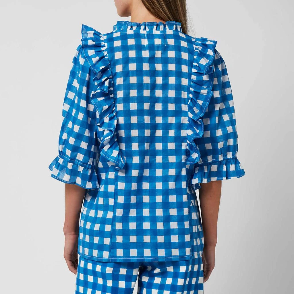 商品The Hut|SZ Blockprints Women's Hartley Top - Blue Gingham,价格¥160,第2张图片详细描述