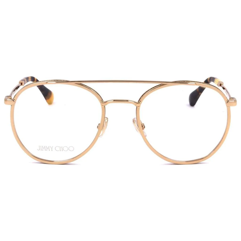 商品Jimmy Choo|Jimmy Choo Women's Gold Round Opticals,价格¥596,第3张图片详细描述