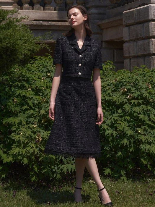 商品AME|Monica Tweed Set (Black),价格¥2863,第4张图片详细描述