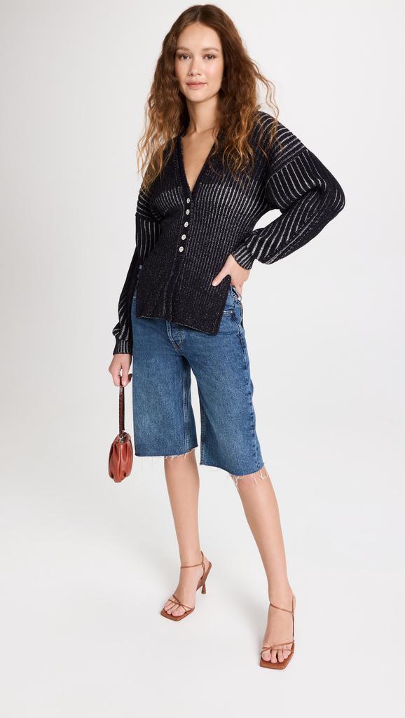 商品3.1 Phillip Lim|3.1 Phillip Lim 双色罗纹长袖系扣衫,价格¥1205,第5张图片详细描述