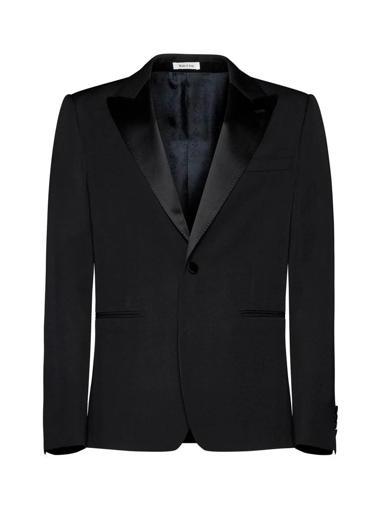 商品Alexander McQueen|Alexander McQueen Single-Breasted Tailored Blazer,价格¥13209,第1张图片