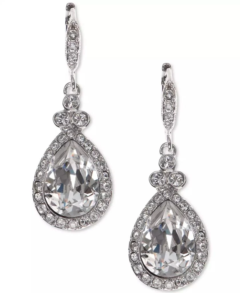 商品Givenchy|Pavé & Colored Stone Drop Earrings,价格¥362,第1张图片