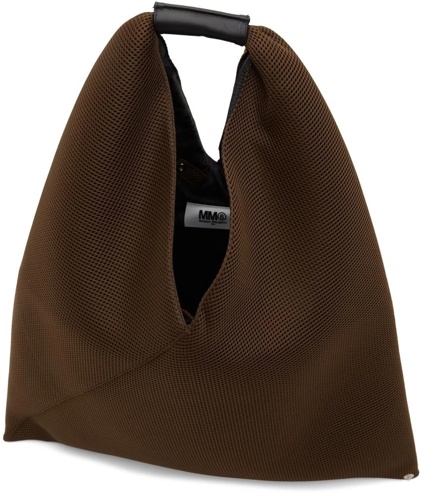 商品MAISON MARGIELA|Brown Mesh Triangle Tote,价格¥1143,第5张图片详细描述