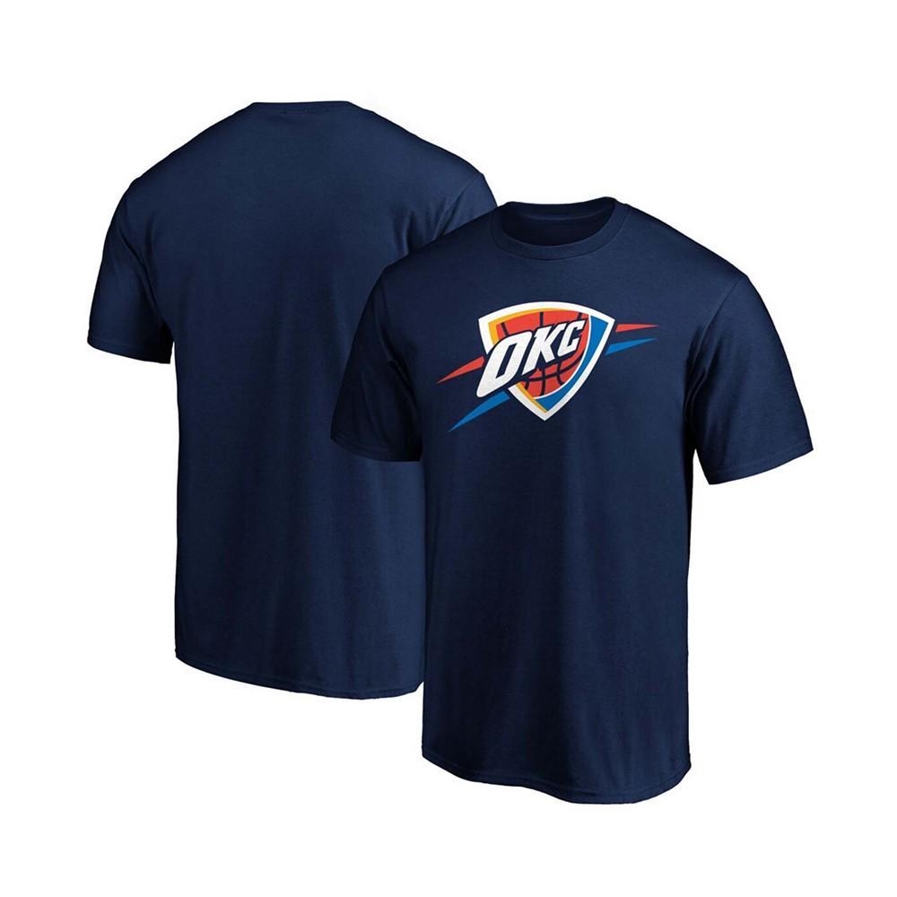 商品Fanatics|Men's Navy Oklahoma City Thunder Primary Team Logo T-shirt,价格¥165,第1张图片