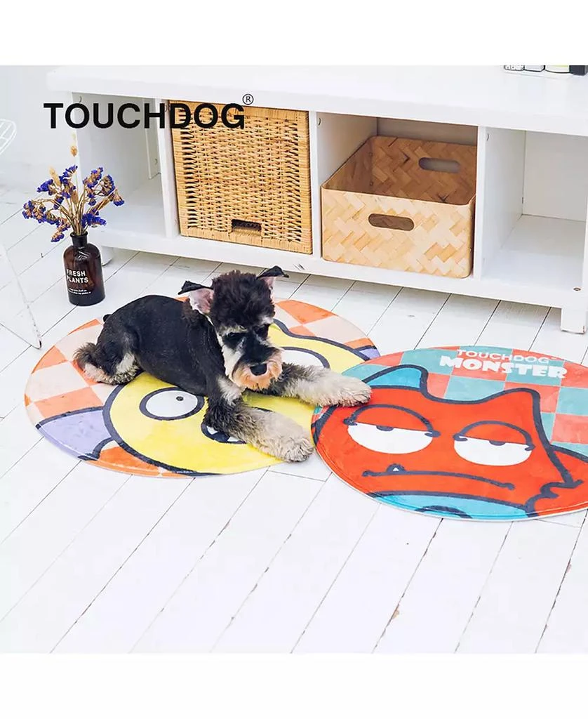 商品Touchdog|Cartoon Monster Rounded Cat and Dog Mat,价格¥302,第2张图片详细描述