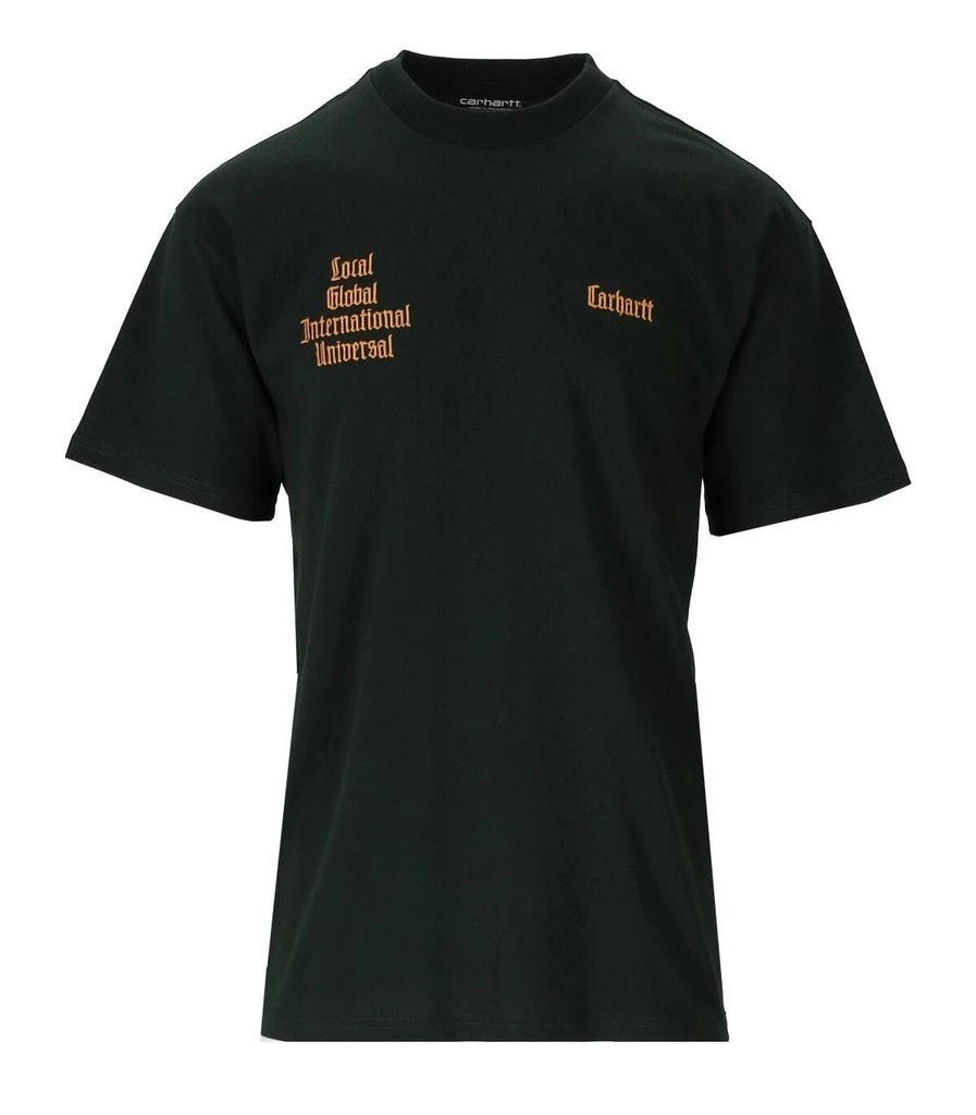 商品Carhartt|Carhartt Wip Letterman Dark Green T-shirt,价格¥600,第1张图片