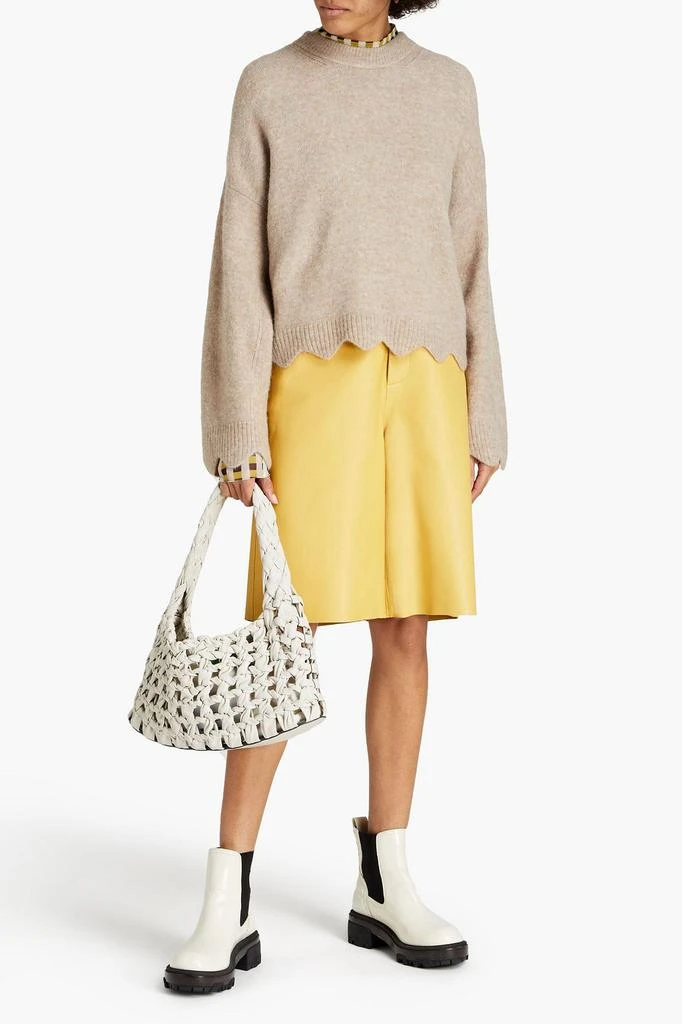 商品3.1 Phillip Lim|Scalloped mélange brushed knitted sweater,价格¥1013,第2张图片详细描述