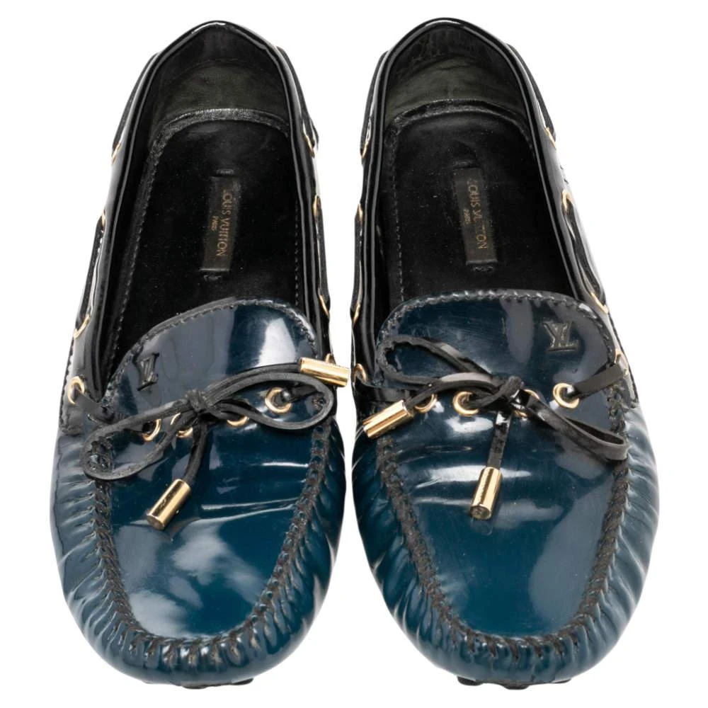 商品[二手商品] Louis Vuitton|Louis Vuitton Two Tone Patent Leather Arizona Slip On Loafers Size 39,价格¥1864,第3张图片详细描述