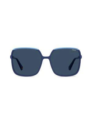 商品Polaroid|59MM Square Sunglasses,价格¥302,第1张图片