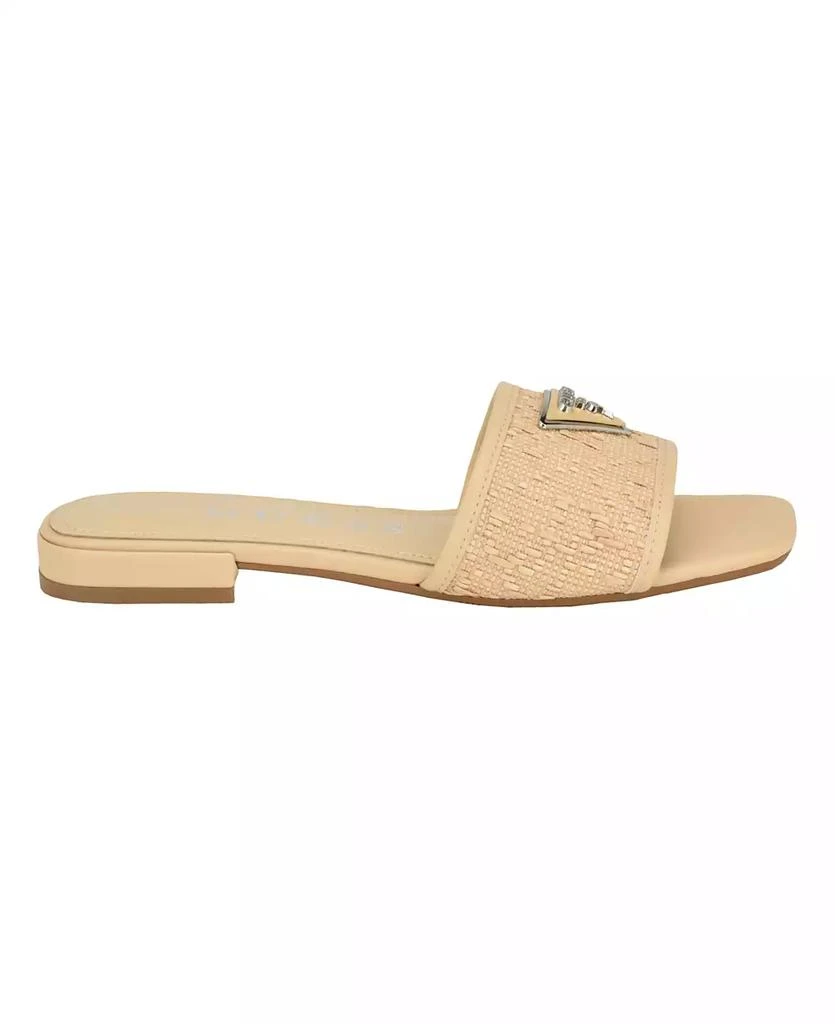 商品GUESS|Women's Tamsea One Band Square Toe Slide Flat Sandals,价格¥295,第2张图片详细描述