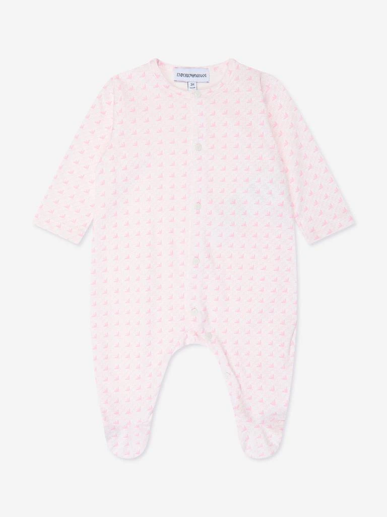 商品Emporio Armani|Emporio Armani Baby Girls Logo Babygrow Gift Set in Pink,价格¥940,第2张图片详细描述