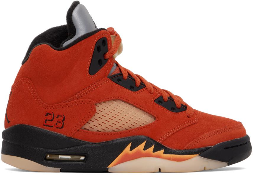 Red Jordan 5 Retro Dunk on Mars Sneakers商品第1张图片规格展示