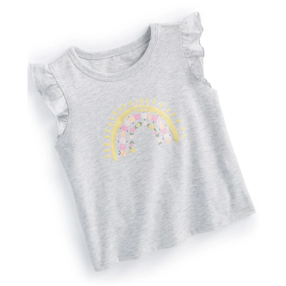 商品First Impressions|Baby Girls Rainbow Sun Graphic T-Shirt, Created for Macy's,价格¥75,第1张图片