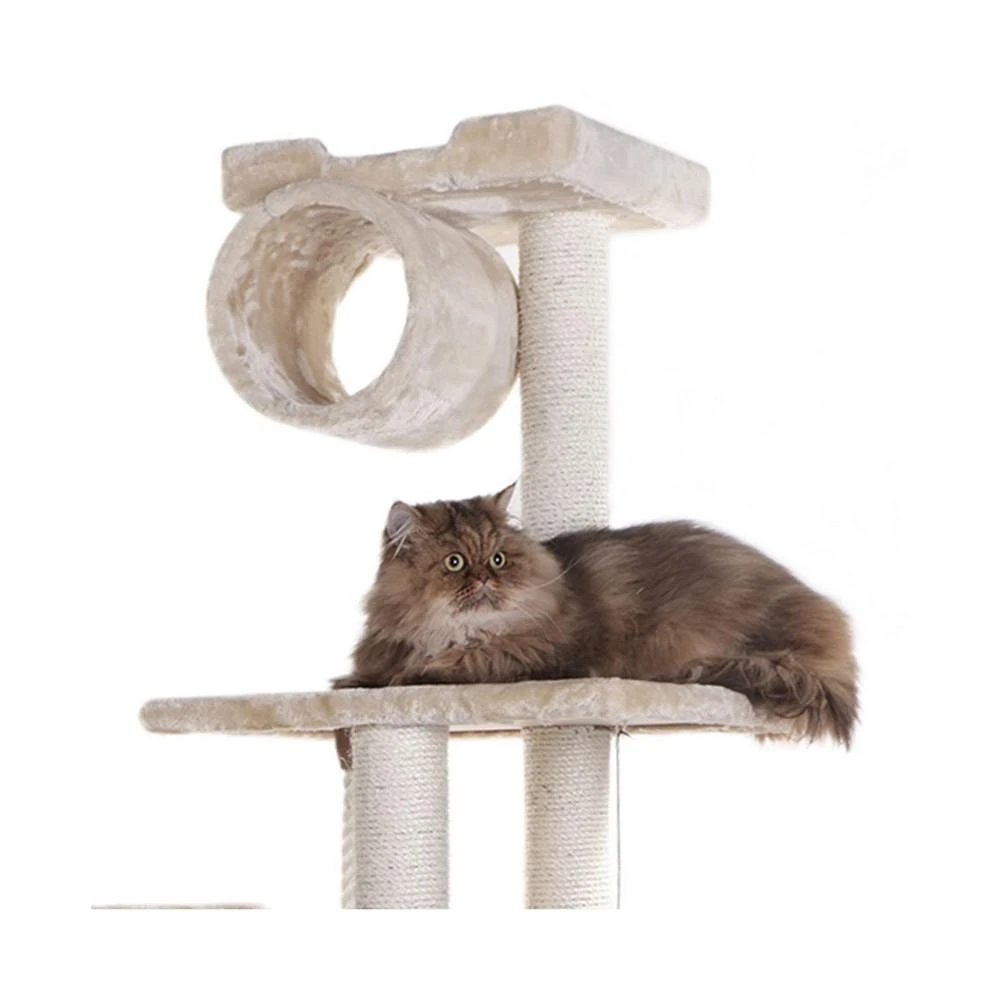商品Macy's|62" Real Wood Cat Tree & Hammock With Scratch Posts,价格¥2015,第4张图片详细描述
