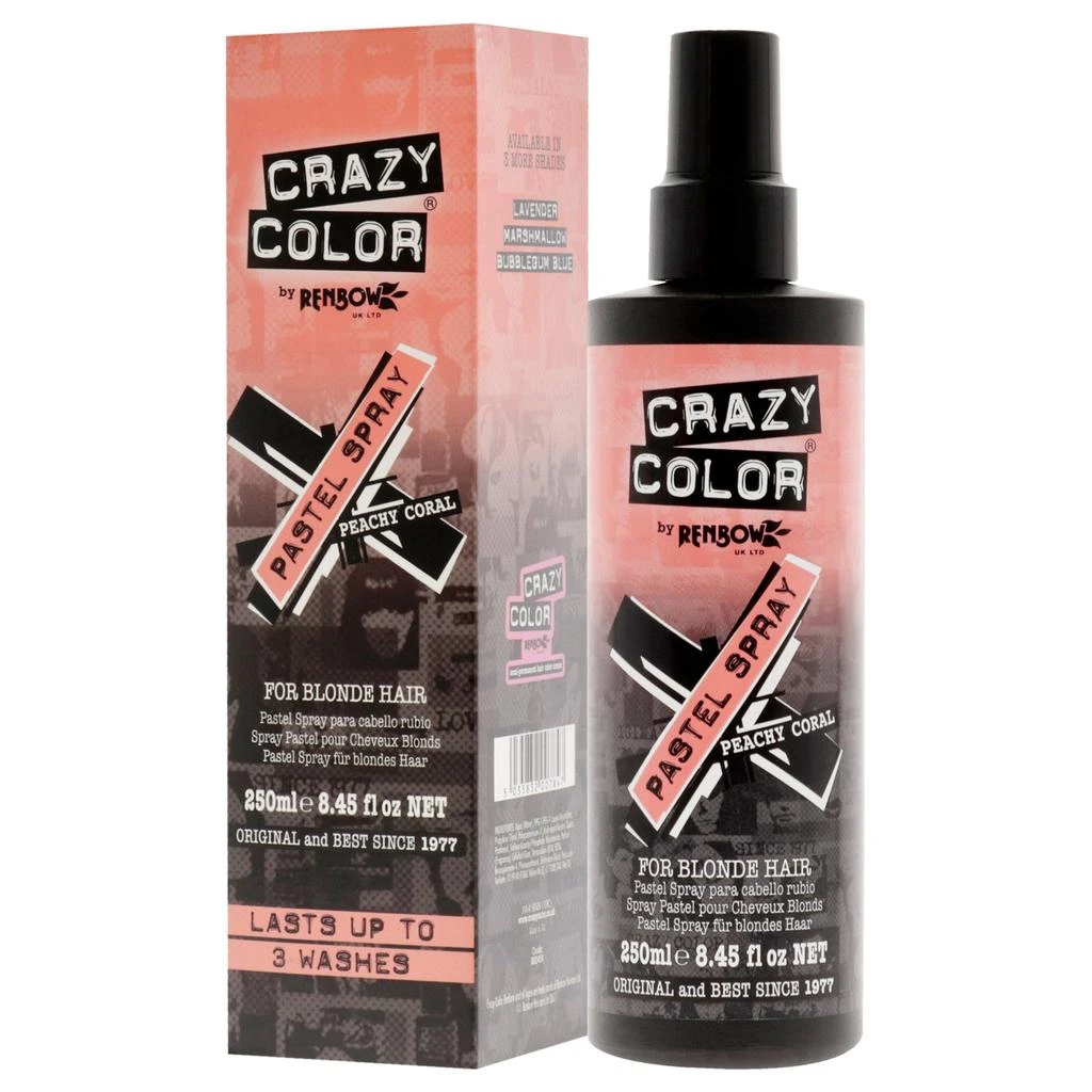 商品Crazy Color|Pastel Spray - Peachy Coral by  for Women - 8.45 oz Hair Spray,价格¥131,第4张图片详细描述