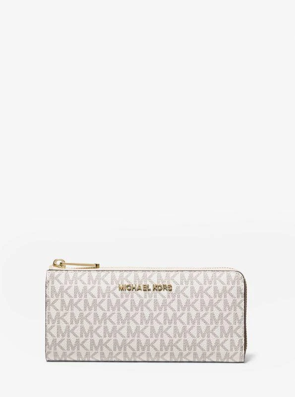 商品Michael Kors|Jet Set Travel Large Logo Quarter-Zip Wallet,价格¥600,第1张图片