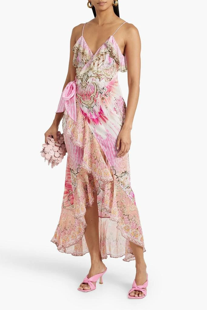 商品Camilla|Embellished printed silk-chiffon wrap dress,价格¥1992,第2张图片详细描述