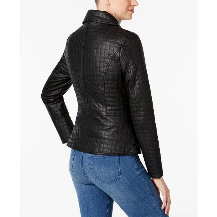 商品INC International|I.N.C. Quilted Faux-Leather Moto Jacket, Created for Macy's,价格¥599,第2张图片详细描述