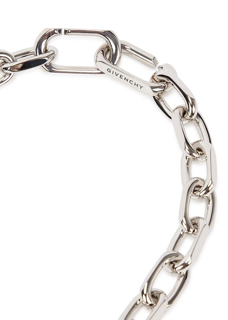 商品Givenchy|Lock silver-tone chain necklace,价格¥8666,第4张图片详细描述