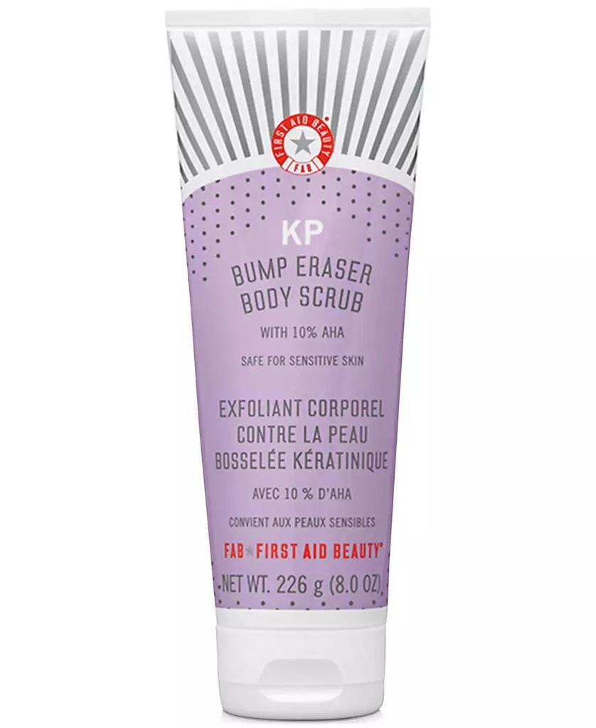 商品First Aid Beauty|KP Bump Eraser Body Scrub with 10% AHA – Body Exfoliant for Keratosis Pilaris, 8.0 oz.,价格¥89,第1张图片