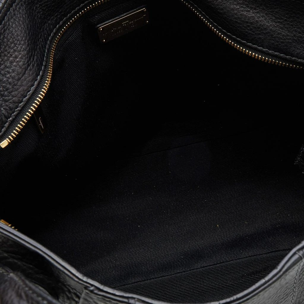 Salvatore Ferragamo Black Leather Gancini Logo Tote 商品