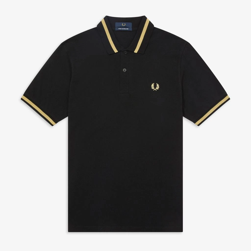 商品Fred Perry|Men's Single Tipped  Polo Shirt - Black/Champagne,价格¥529,第1张图片