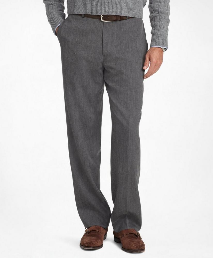 商品Brooks Brothers|Madison Fit Flat-Front Classic Gabardine Trousers,价格¥368,第1张图片