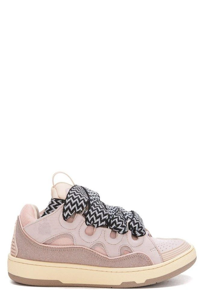 商品Lanvin|Lanvin Curb Lace-Up Sneakers,价格¥3848,第1张图片