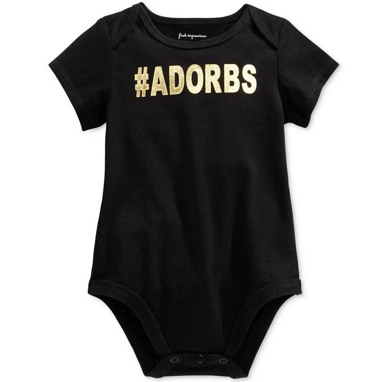 商品First Impressions|#Adorbs Bodysuit, Baby Girls, Created for Macy's,价格¥38,第1张图片