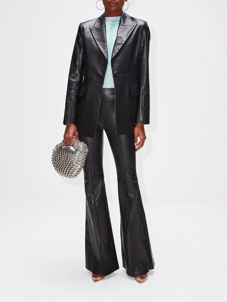 商品ROSETTA GETTY|Pull On Leather Flare Pant,价格¥19088,第5张图片详细描述