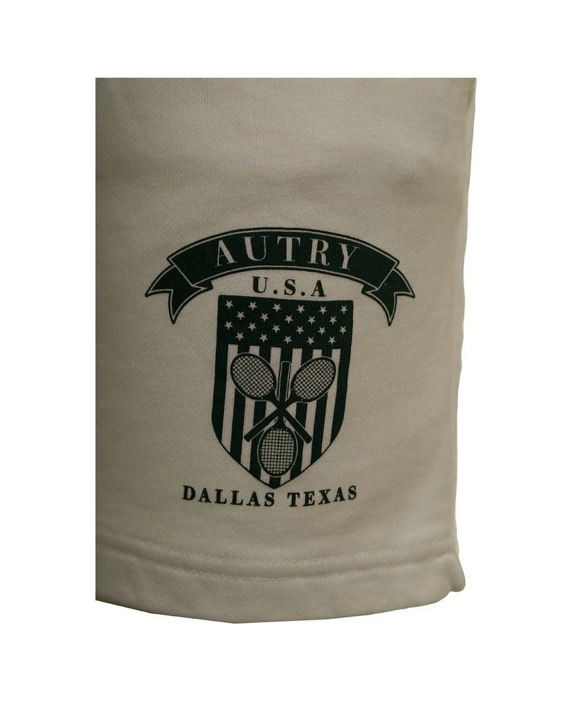 商品Autry|Man's White Jersey Shorts With Logo Print,价格¥651,第3张图片详细描述