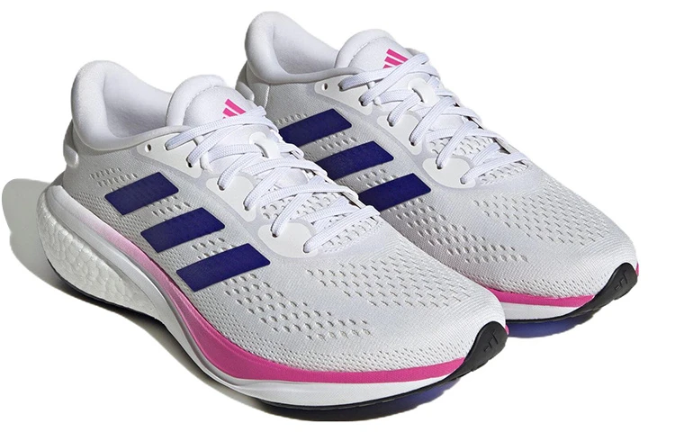 商品[国内直发] Adidas|adidas Supernova 2 舒适柔软 织物减震防滑耐磨透气轻便 低帮 休闲跑步鞋 男款 白蓝粉,价格¥485,第4张图片详细描述