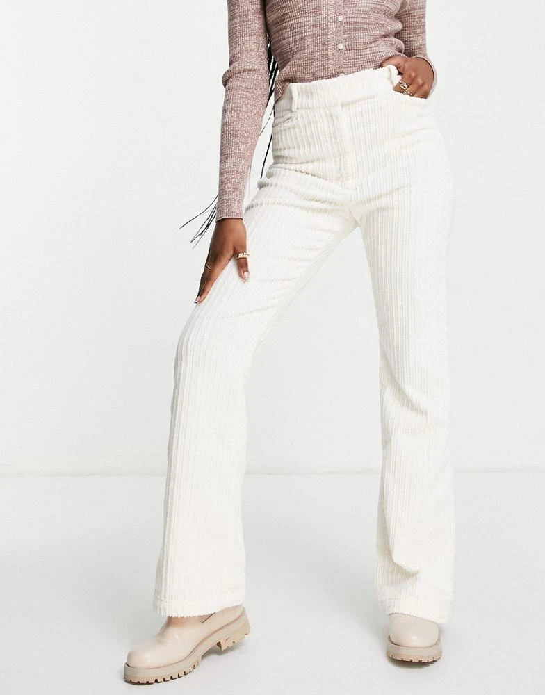 商品& Other Stories|& Other Stories cotton stretch corduroy trousers in off white - CREAM,价格¥445,第4张图片详细描述