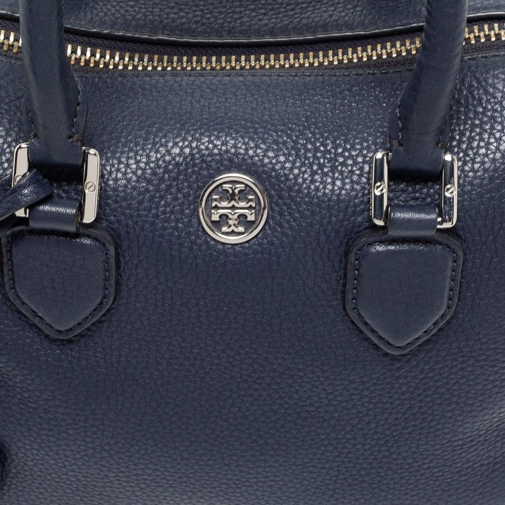 商品[二手商品] Tory Burch|Tory Burch Navy Blue Pebbled Leather Mini Robinson Middy Satchel,价格¥2359,第7张图片详细描述