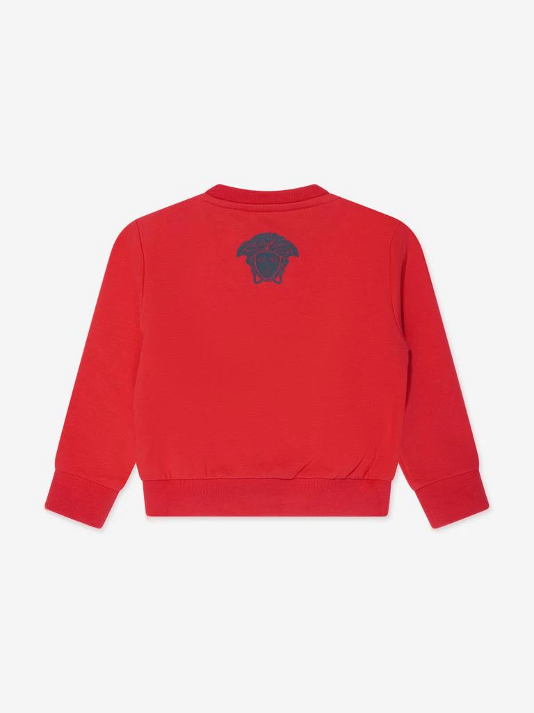 商品Versace|Baby Logo Print Sweatshirt in Red,价格¥770,第2张图片详细描述