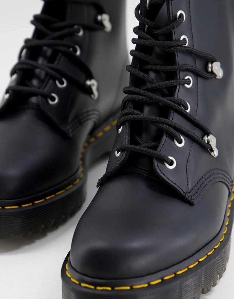 商品Dr. Martens|Dr Martens 1460 bex stud 8 eye boots in black,价格¥1203,第3张图片详细描述