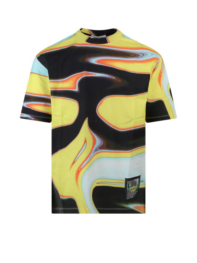 Ambush Abstract Print Crewneck T-Shirt商品第1张图片规格展示