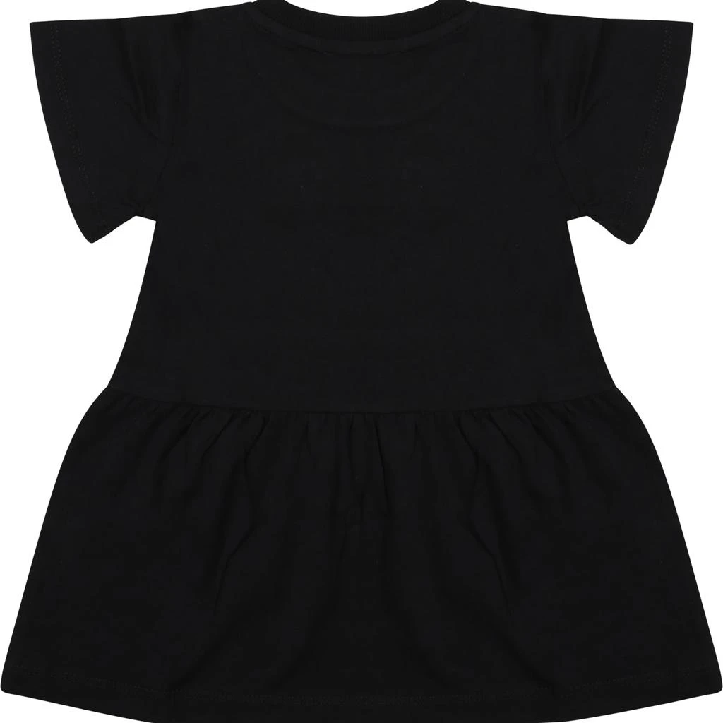 商品Moschino|Black Dress For Baby Girl With Logo And Heart,价格¥892,第2张图片详细描述