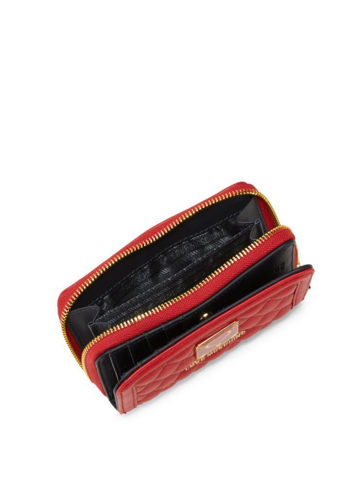 商品Moschino|Quilted Leather Wallet,价格¥551,第2张图片详细描述