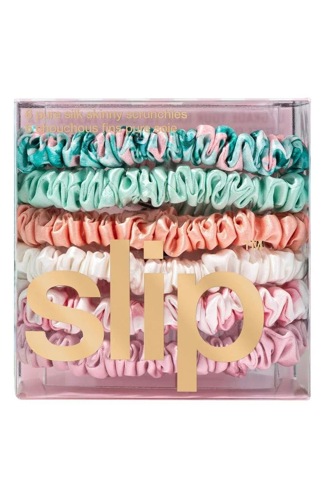 商品Slip|Pure Silk 6-Pack Skinny Scrunchies,价格¥200,第2张图片详细描述