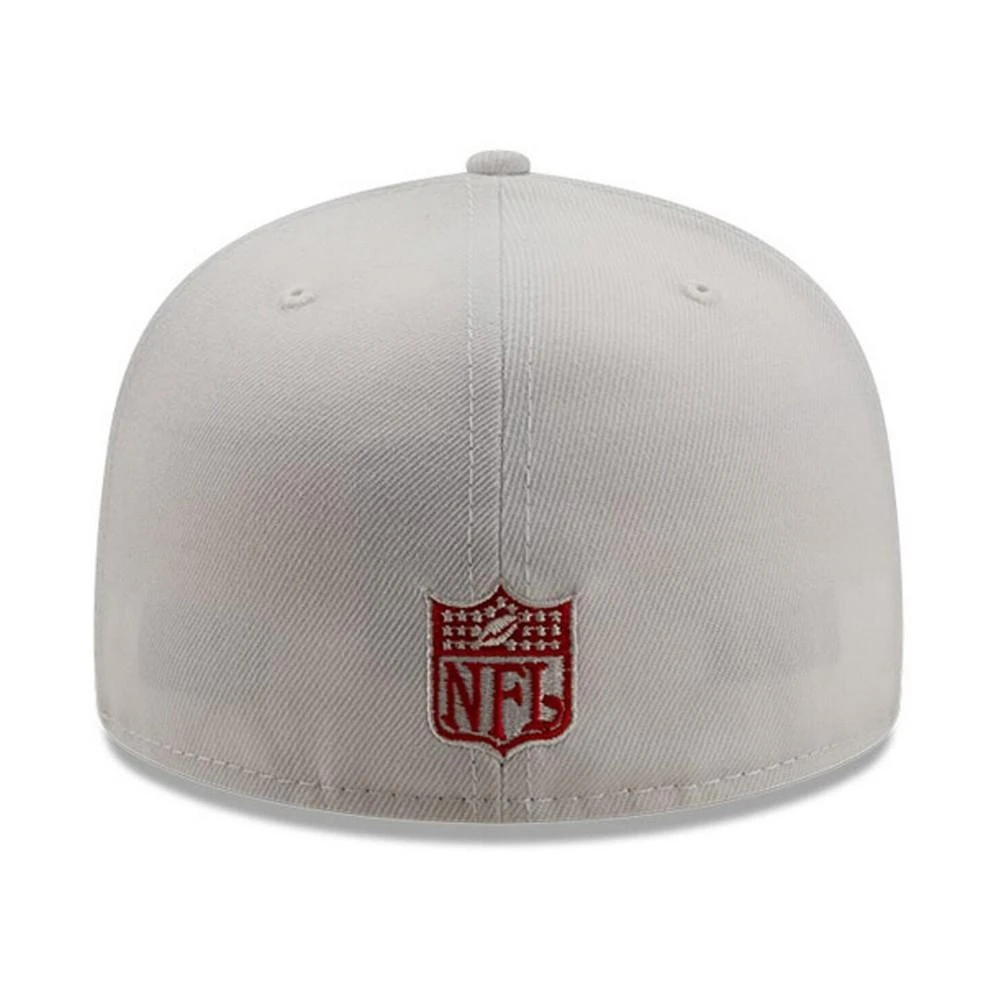 商品New Era|Men's White Tampa Bay Buccaneers 1999 Pro Bowl Patch Red Undervisor 59FIFY Fitted Hat,价格¥232,第3张图片详细描述