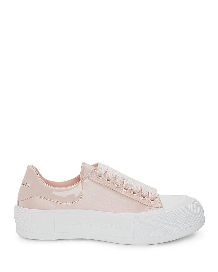 商品Alexander McQueen|Women's Deck Satin Low Top Sneakers,价格¥1303,第1张图片