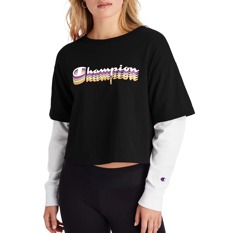 Champion 女士黑色卫衣 W5749G-550781-001 商品